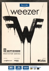 Afiche Weezer Chile 01